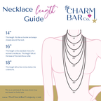 The Charm Bar Company - Gold Paige Necklace with Piper Carabiner