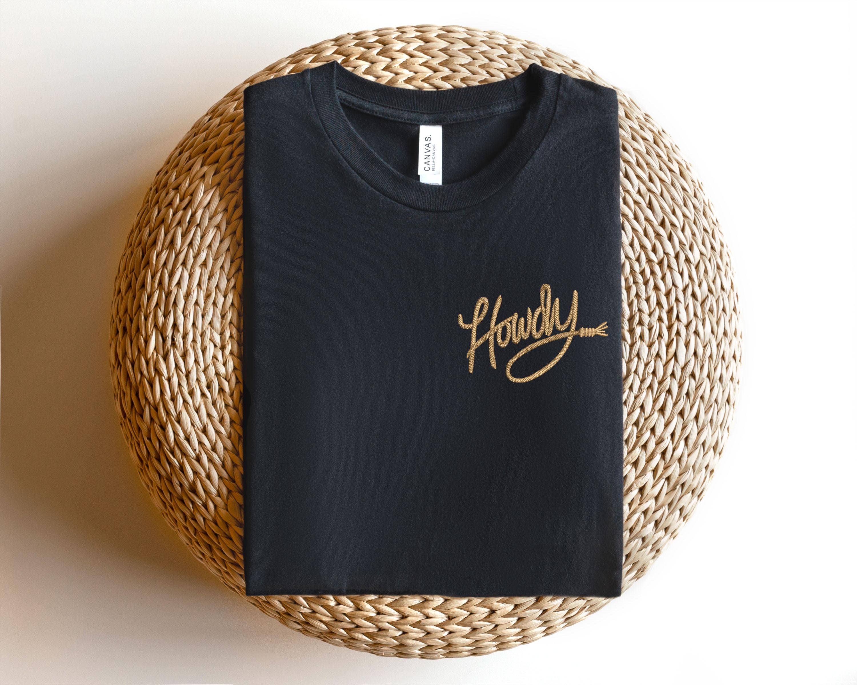 TheKingShirt - Howdy Embroidered Oversized Western Tee