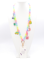 The Charm Bar Company - White Lanyard Charm Necklace