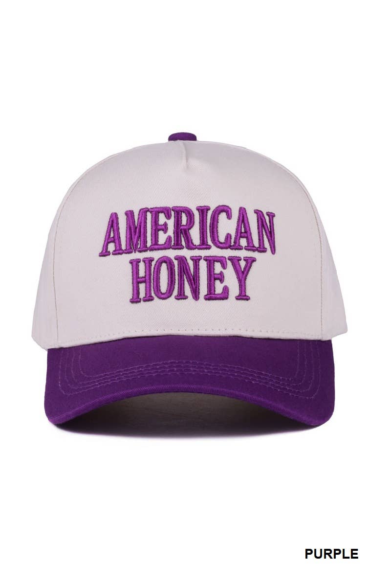 42POPS - 0806 American Honey Two Tone Canvas Cotton Cap SI-28547