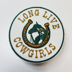 TEELUX - 3" Long Live Cowgirls -  Embroidered Hat Patch