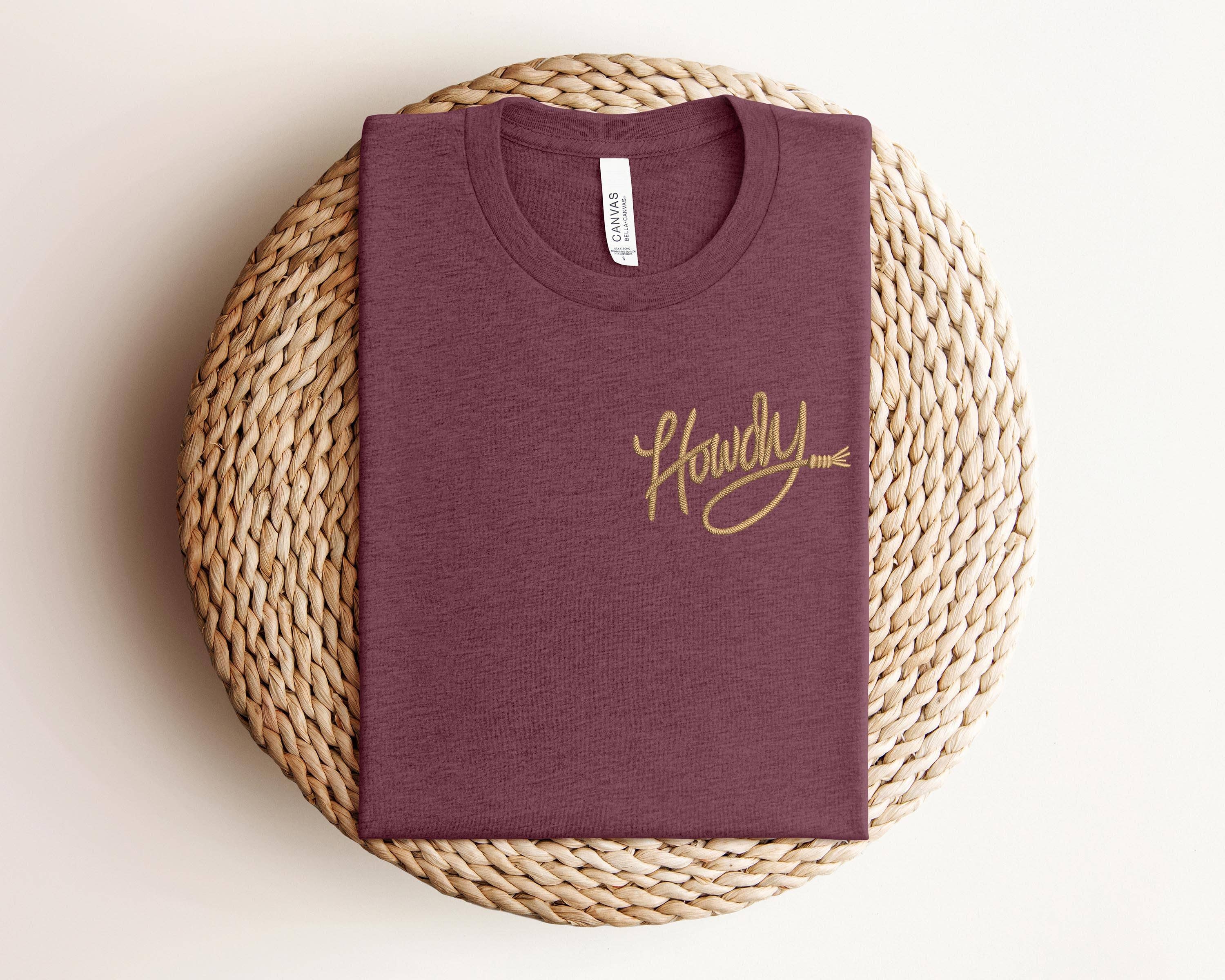 TheKingShirt - Howdy Embroidered Oversized Western Tee