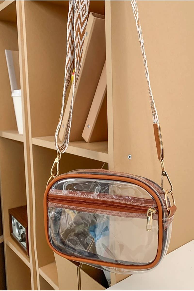 42POPS - 0326 Stadium Events Clear Crossbody Bag SI-26444