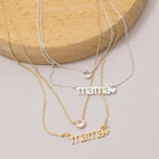 Anarchy Street - 14K Gold Dipped Layered Mama Cz Necklace