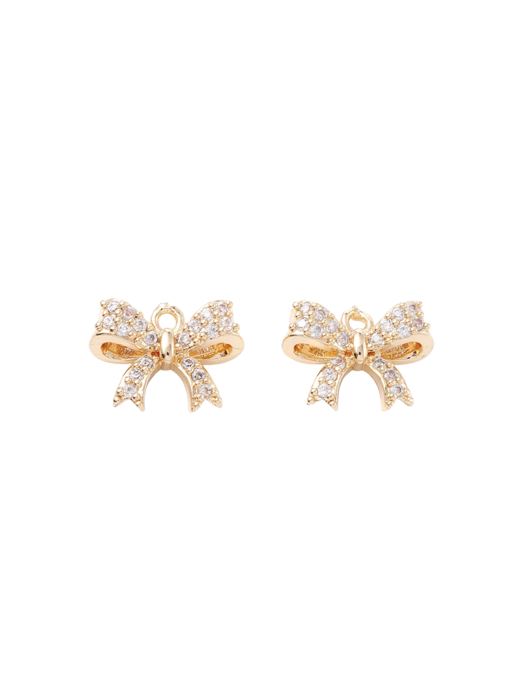 The Charm Bar Company - * Gold Jeweled Bow Charm