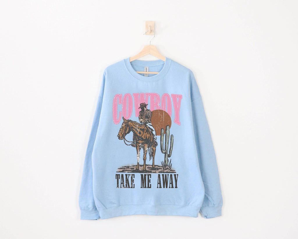 TheKingShirt - Girly Western Sweatshirt, Coastal Cowgirl Cactus Design
