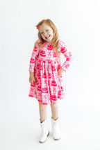 Make a Wish L/S Pocket Twirl Dress