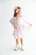 Pawsitively Spooky L/S Pocket Twirl Dress