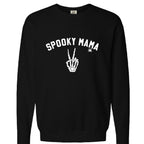 Womens 'Spooky Mama' Comfort Colors Crewneck Sweatshirt