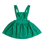 Evergreen Faux Suede Pinafore
